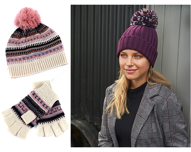 ladies bobble hats uk